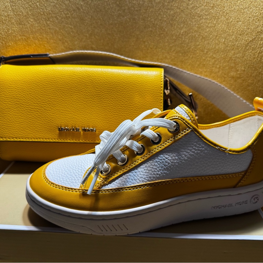 Michael Kors Women's Sneakers in Yellow and White